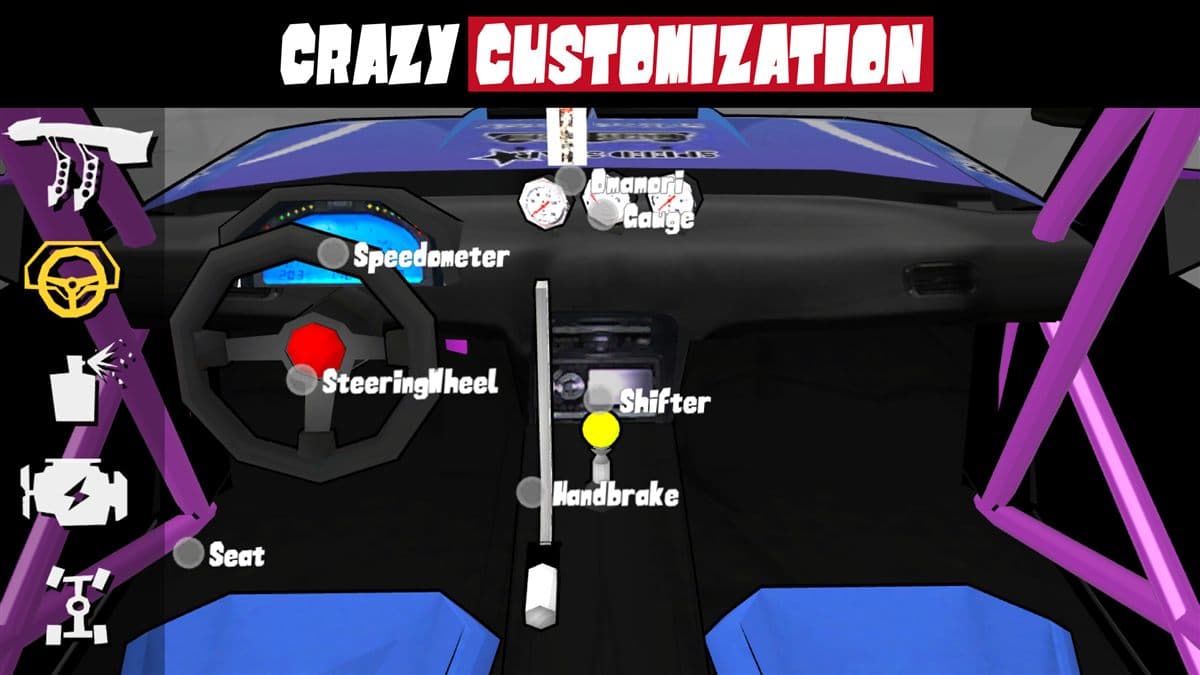 FR Legends car tuning and upgrade screen