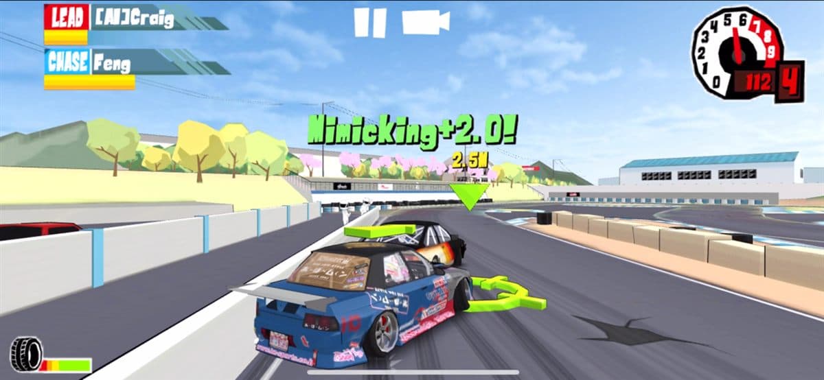 FR Legends drift gameplay on a Windows PC via emulator